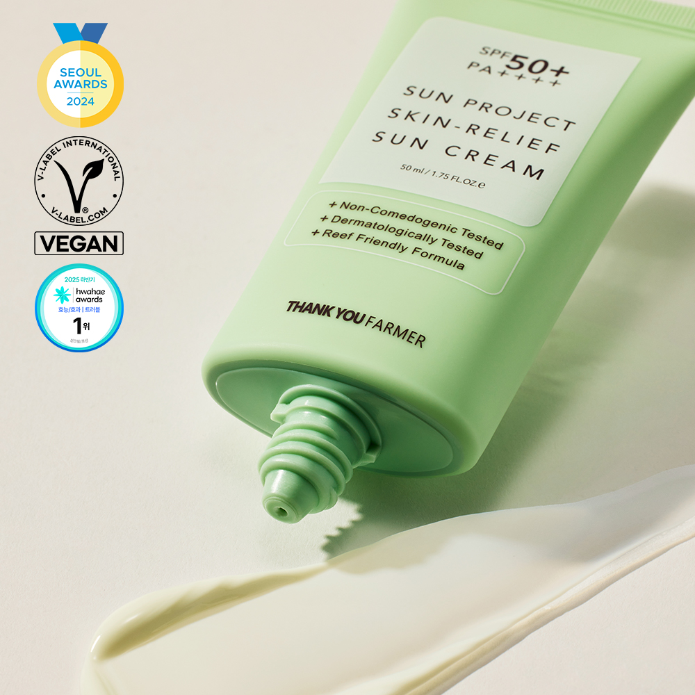 땡큐파머 선 프로젝트 스킨 릴리프 선크림 50ml /SPF50+ PA++... 솔직 후기 | 피부 타입별 분석 - 대표 이미지