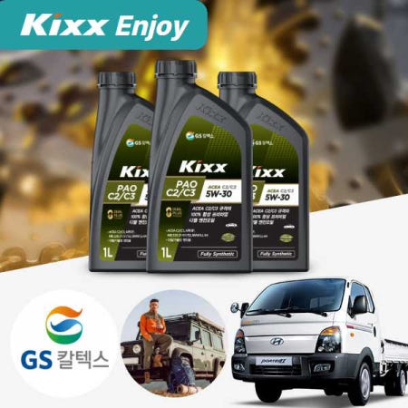 [자체제작]온루브 포터2(04~) CRDI KIXX 킥스 파오 5W30 1L 합성엔진오일 합성유