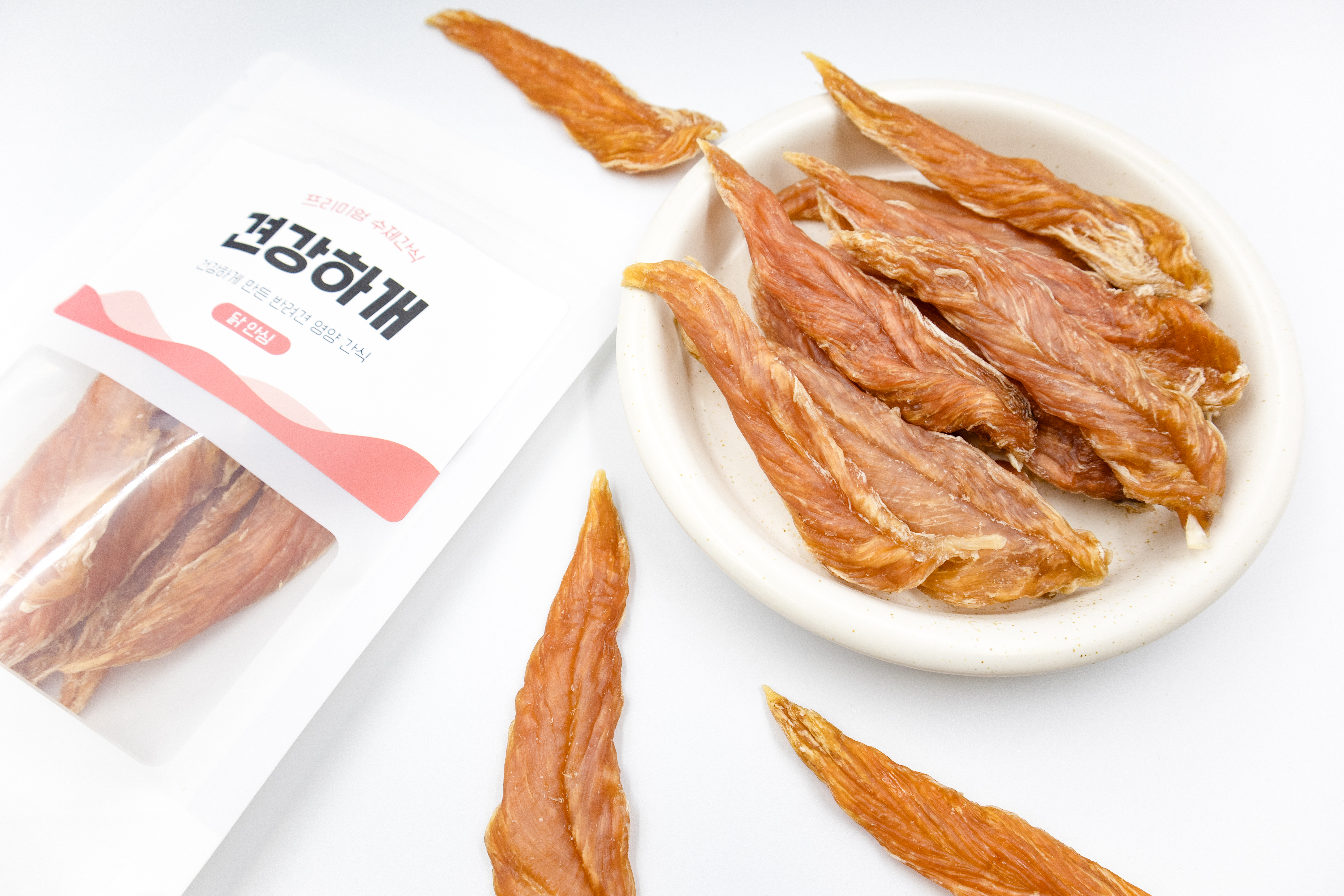 강아지 수제간식 국내산 닭 안심 육포 100g 이미지 6