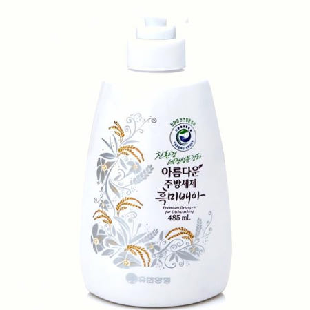 유한양행 주방세제 흑미배아 485ml 세척제 쌀눈 식기 세제 곡물 주방 청소 주방용품