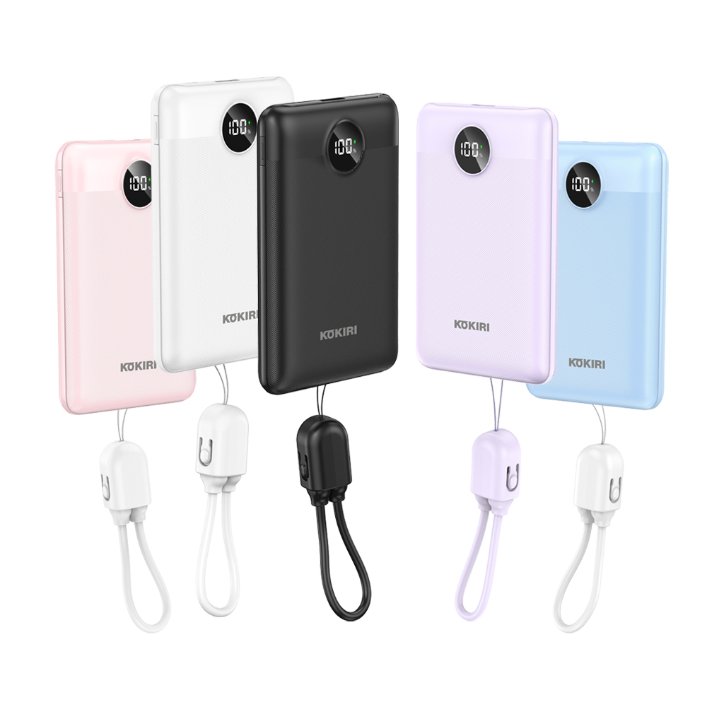 코끼리 10000mAh 보조배터리 미니 슬림 대용량 C타입 고속 비행기 경량 휴대용 스트랩 제품 이미지