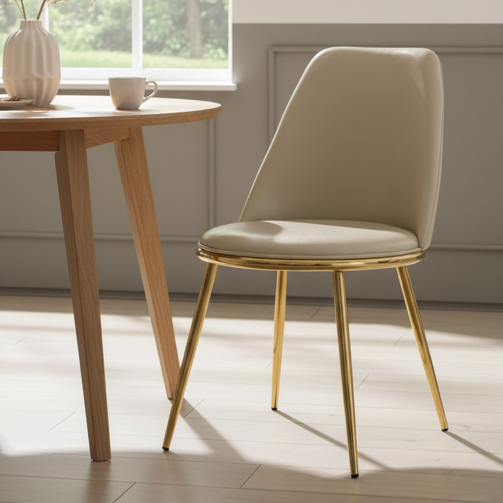 1+1 돌체 인테리어 디자인 카페체어 골드 식탁의자