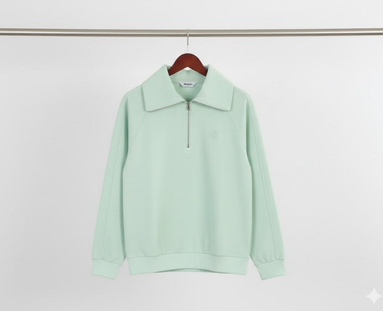 볼빅 여성 봄가을 스포티한 래글런 패턴 필드룩 골프웨어 스윙 티셔츠 - 상세 이미지 5