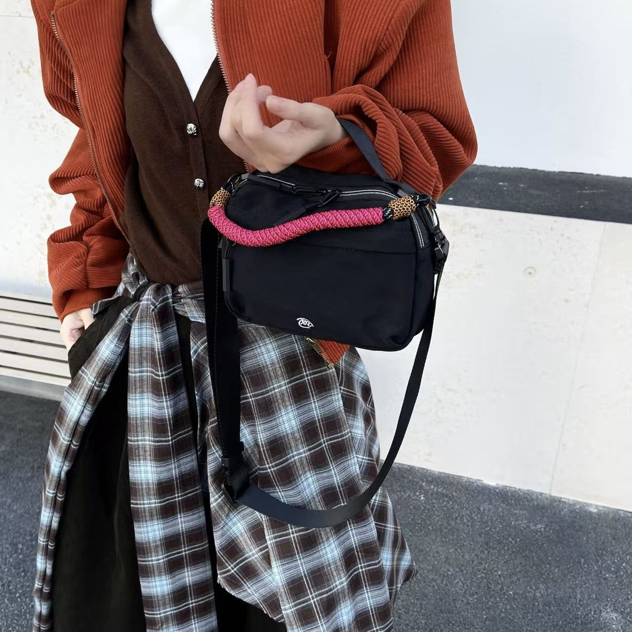 mddas 수납천재 여행용 크로스백 나일론 유럽여행가방 핸드폰 가벼운 슬링백 크로스 미니