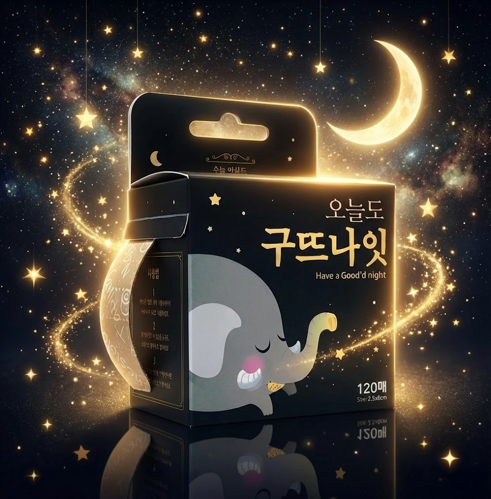 구뜨나잇 입벌림방지밴드 구강호흡 입막음 테이프 입술 수면 마우스 입테이프 입밴드 코골이 제품 이미지