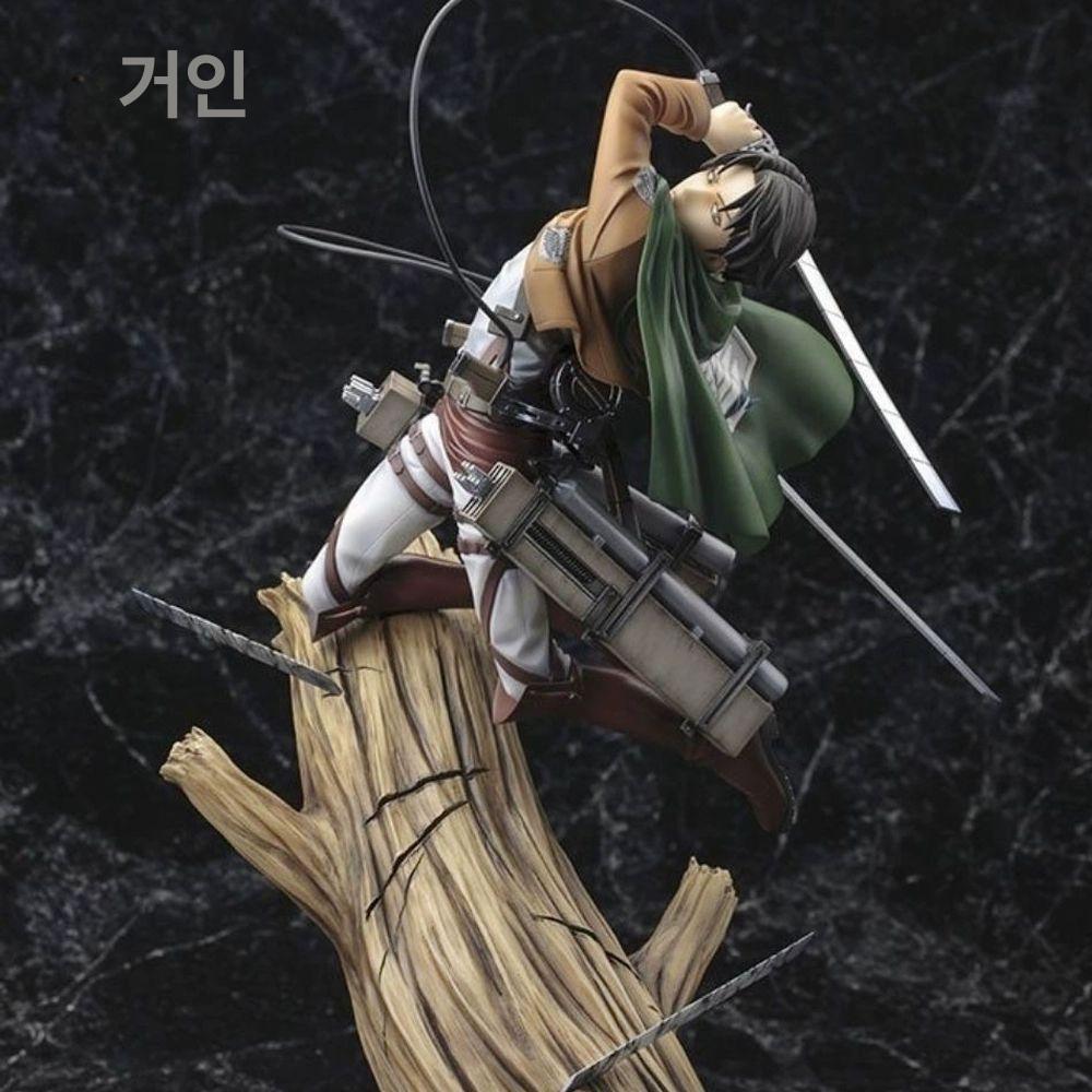 진격의거인 애니메이션 피규어 굿즈 리바이 성인 취미 장식 블러드워리어 정적 리바이 프리미엄 버전 - 상세 이미지 2