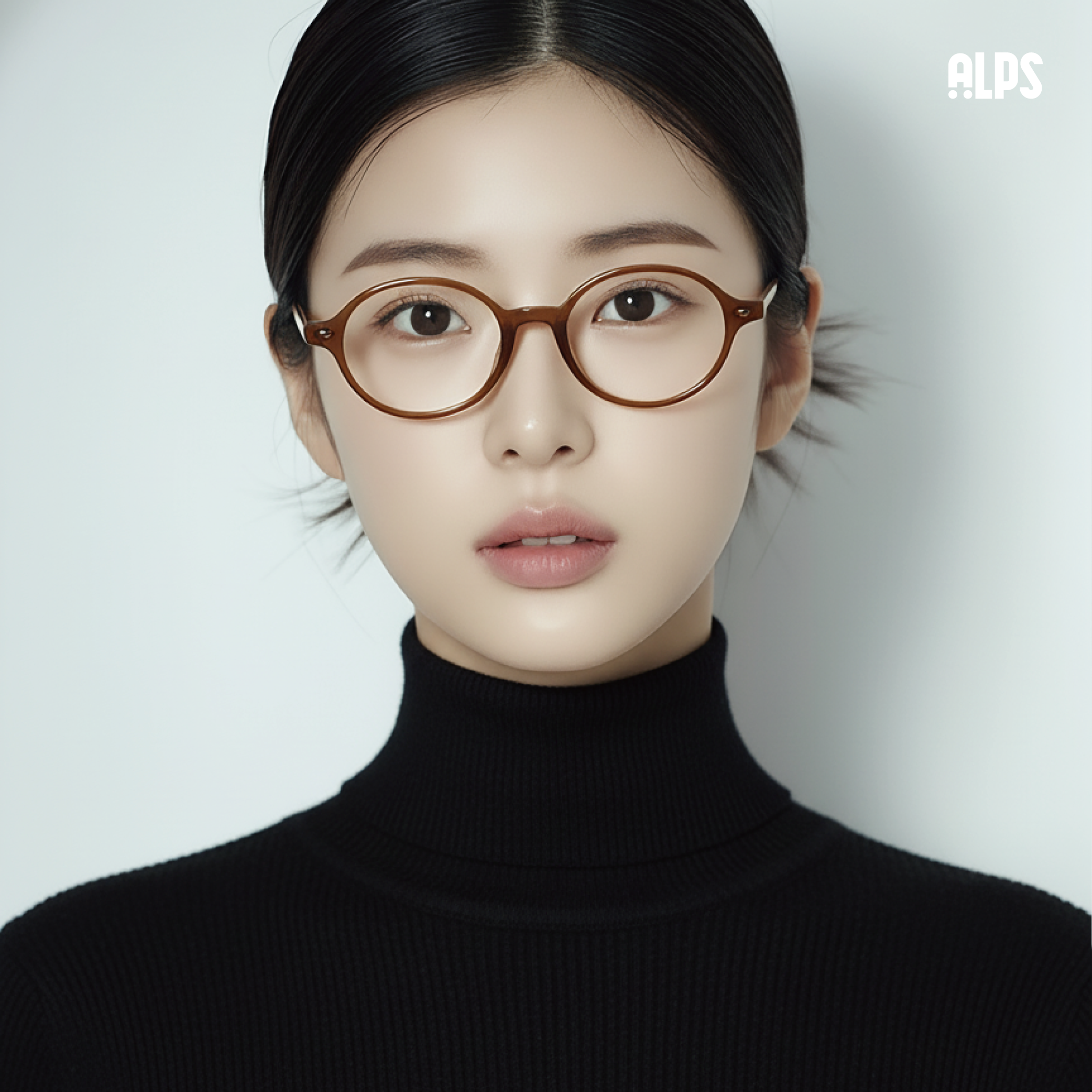 긱시크 오벌 뿔테 블루라이트 차단 안경 8909 - 상품 이미지