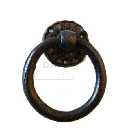 [트렌디프레소협력사]데이슬롯 주물손잡이 링고리 연꽃 황동가구손잡이