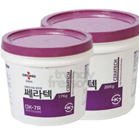 [트렌디프레소협력사]데이슬롯 오공 OK7R 타일접착용품 17KG 오공ok7r 타일풀