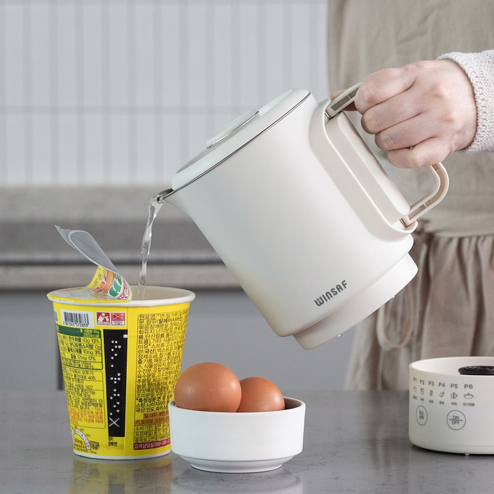 윈세프 1.2L 커피포트 트레이 세트 WTK-2111 여행용 휴대용 캡핑용 포트