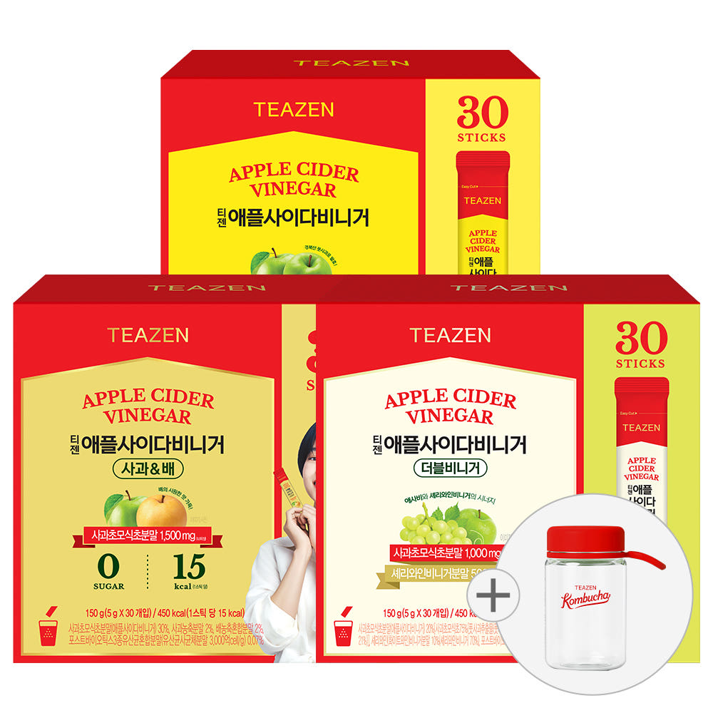 티젠 애플사이다비니거 더블비니거+배사비+오리지날 90스틱