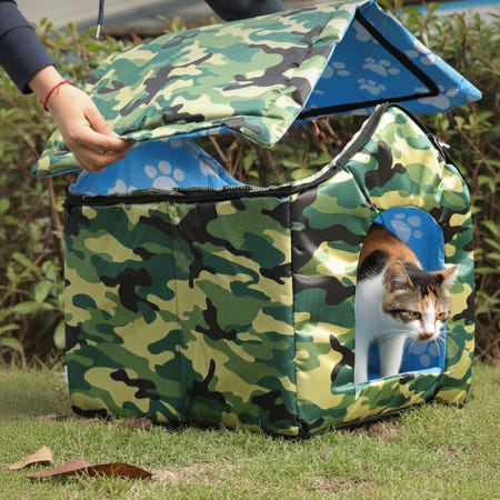 튼튼한 길고양이 겨울집 집만들기 겨울나기 길냥이 급식소 난방텐트