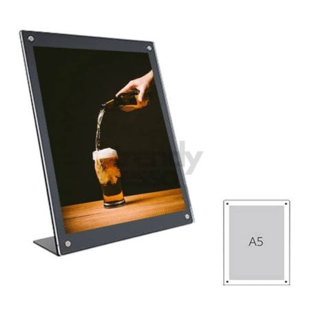 [트렌디프레소협력사]데이슬롯 아크릴메뉴판 A5 테이블메뉴판 POP꽂이