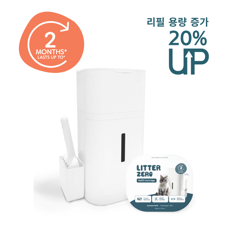 펫츠놀로지 고양이 원터치 배변 쓰레기통 리터제로 제품 이미지