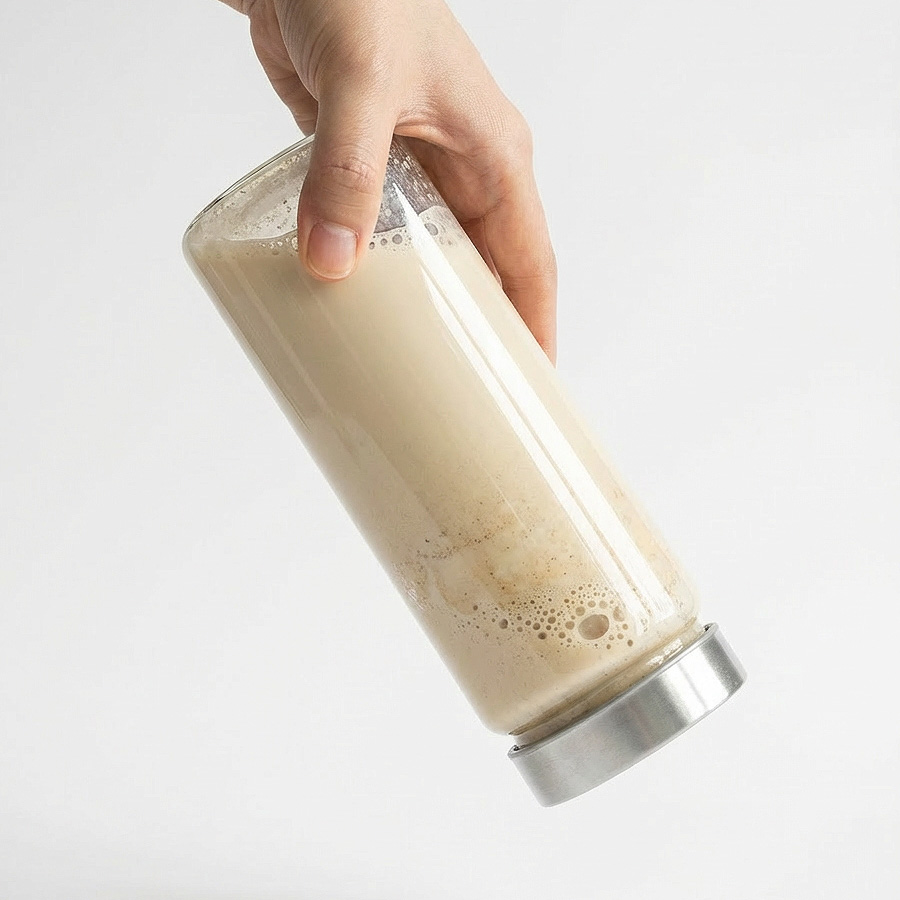 내열유리 눈금유리병 우유 과일청 스무디 잼 보관 용기 200ml, 1개 - 상세 이미지 5