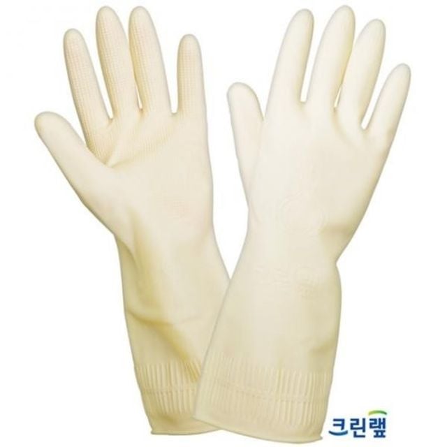 학교/군대 식당 미니 라텍스 장갑(화이트) 20개 - 상품 이미지