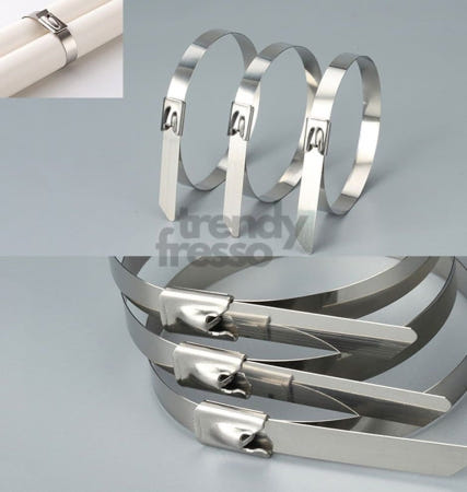 [트렌디프레소협력사]데이슬롯 스텐 케이블타이 100P 금속타이