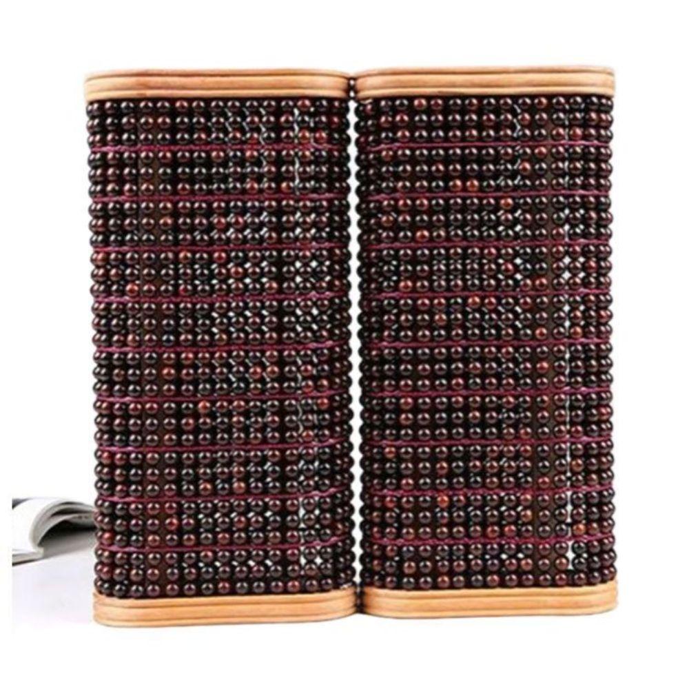 베개 허리베개 대나무베개 쿨링 백단 배게 사각 구슬베개 곡선 자단 베개 구슬 36x25x8cm - 상세 이미지 3