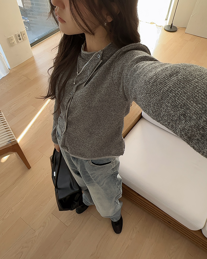 실버 925 뮤트 하트 드롭 st 목걸이 이미지 7