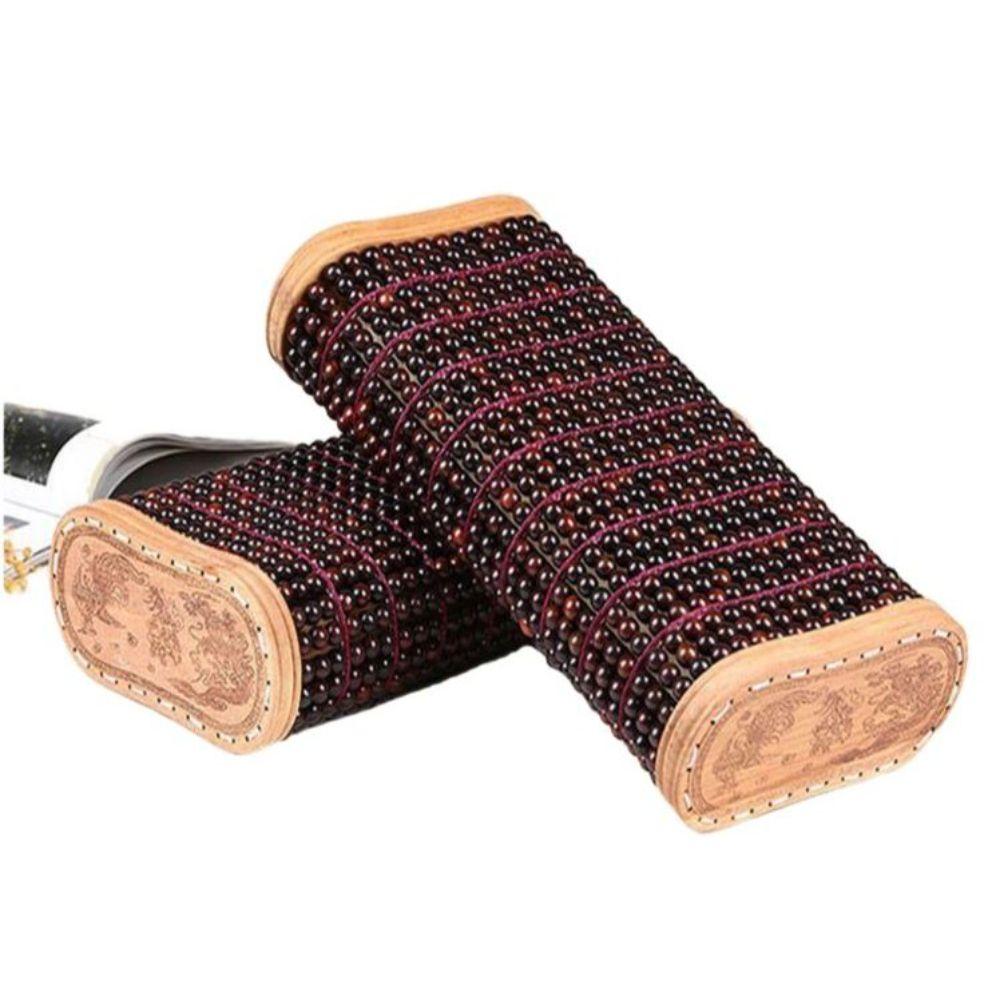 베개 허리베개 대나무베개 쿨링 백단 배게 사각 구슬베개 곡선 자단 베개 구슬 36x25x8cm - 상세 이미지 2