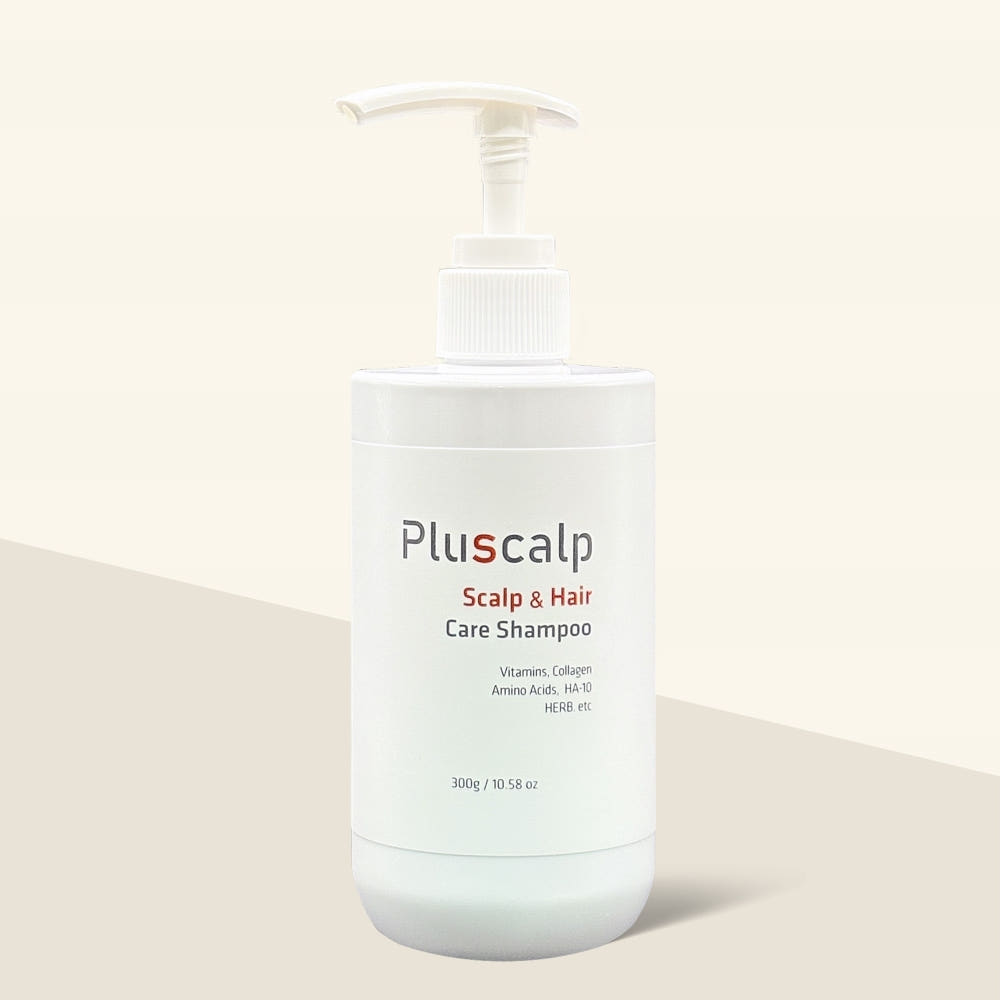 플러스칼프 두피 샴푸 히알루론산 콜라겐 쿨링 비듬케어 300ml 제품 이미지