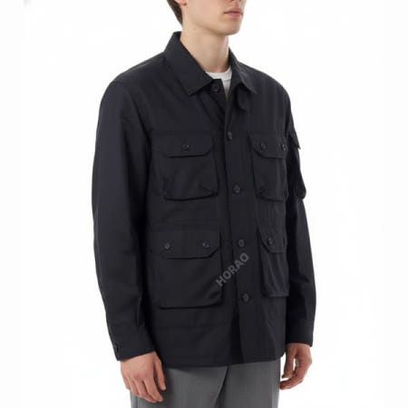 엔지니어드 가먼츠 25 Explorer Shirt Jacket A - Dk.Navy Nylon Micro Ripstop (25S1D037-QT133-KD002) (익스플로러 셔츠