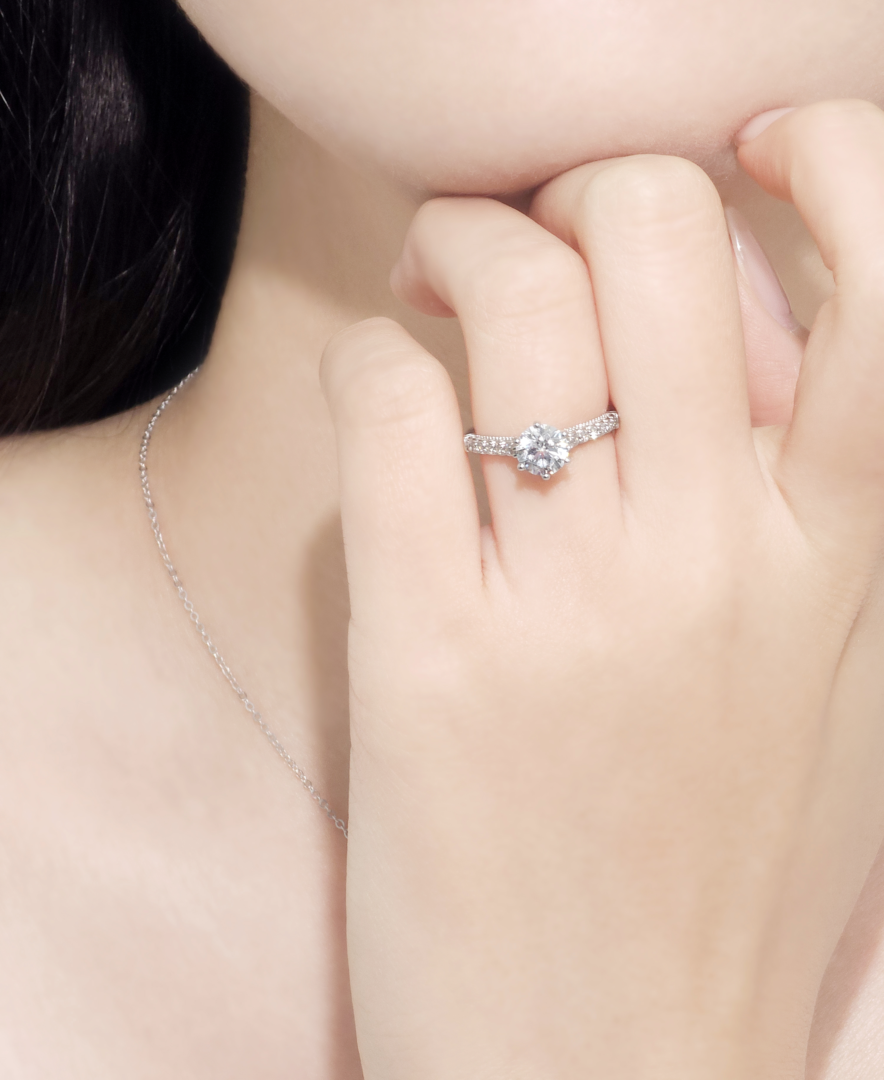 랩다이아 반지 드레시 IGI 랩다이아몬드 D컬러 14k 18k - 상세 이미지 5