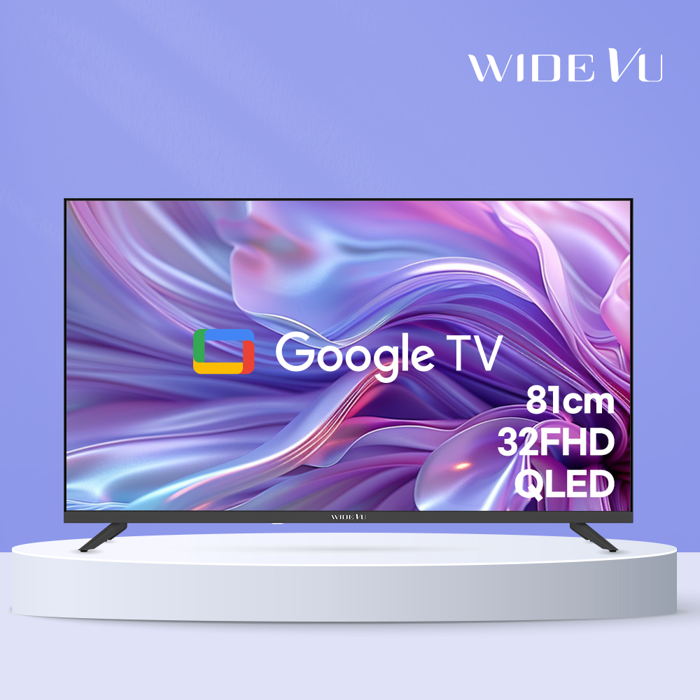 와이드뷰 QLED 81cm(32인치) FHD TV 블랙색상 구글 스마트 티비 GTWV320FHDQ 단품 택배 - 상세 이미지 3