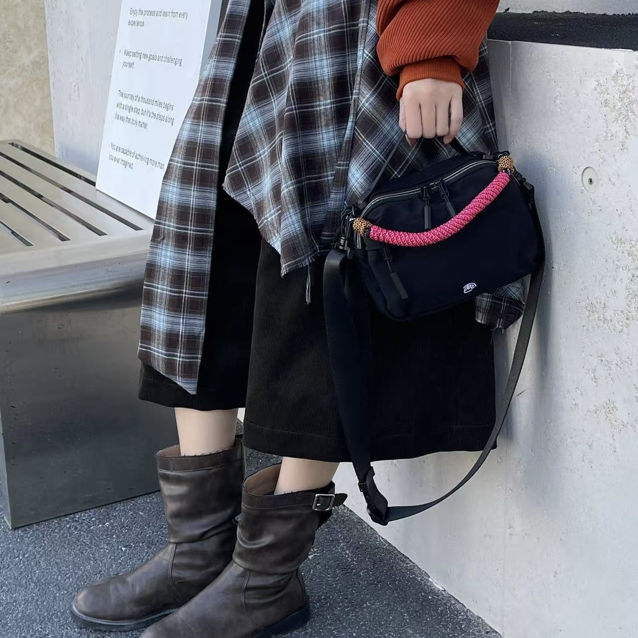 mddas 수납천재 여행용 크로스백 나일론 유럽여행가방 핸드폰 가벼운 슬링백 크로스 미니