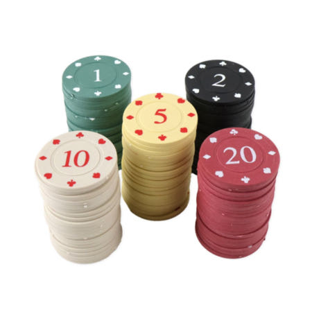 두루두루픽협력사 룸플리 숫자 포커칩 게임칩 카지노 카드게임 100p