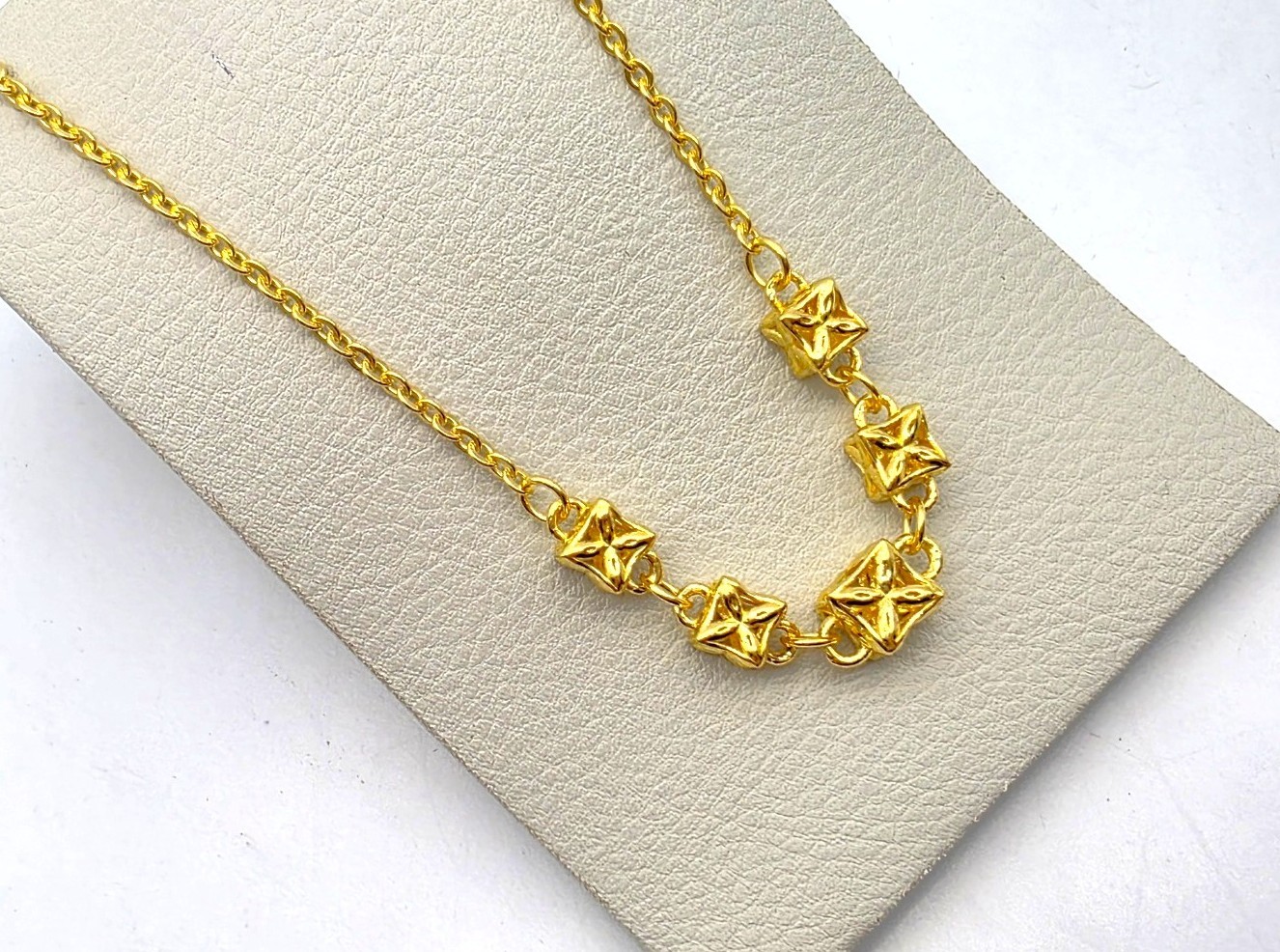 24K 순금 18.75g(5) 레귤러 목걸이(18K 연결고리 장식) - 상세 이미지 4