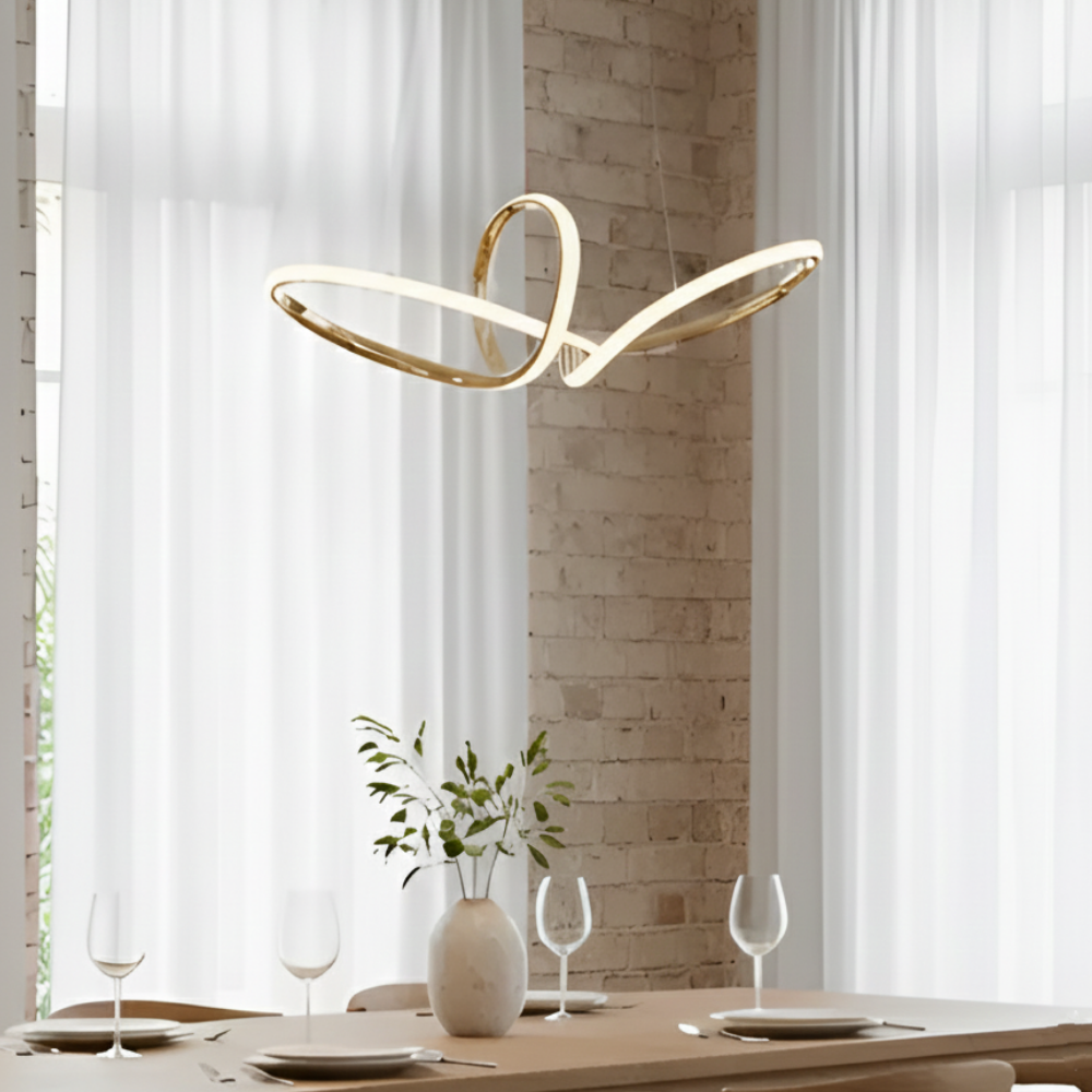 인피니티 루프 펜던트 40W LED 식탁등 골드 실버