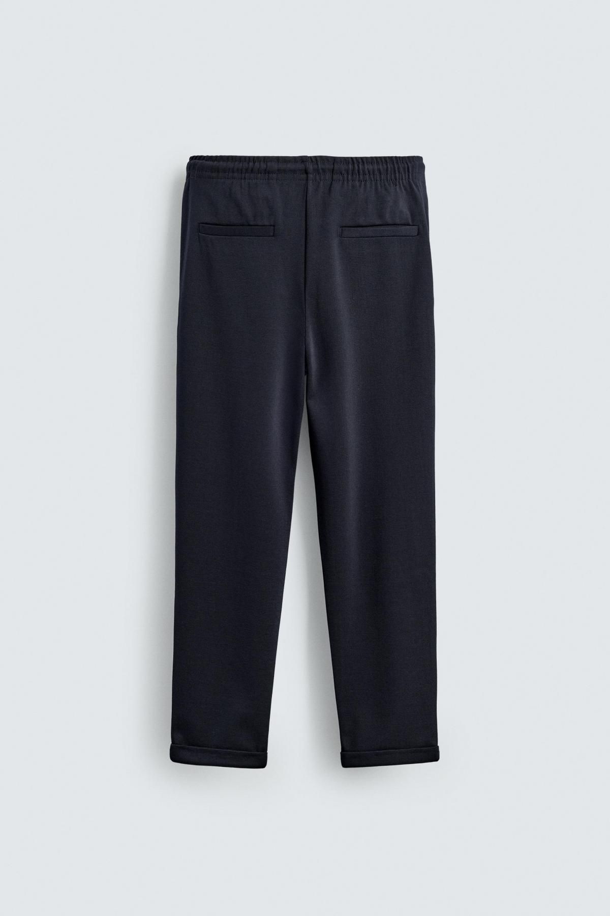 자라 테크니컬 논아이론 조거 웨이스트 팬츠 0347/890 NAVY MARL 이미지 8