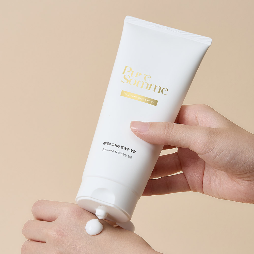 퓨어솜 신생아 베이비 키즈 고보습 유기농 여주쌀 특허 민감성 순수 크림 150ml, 1개 - 상세 이미지 2