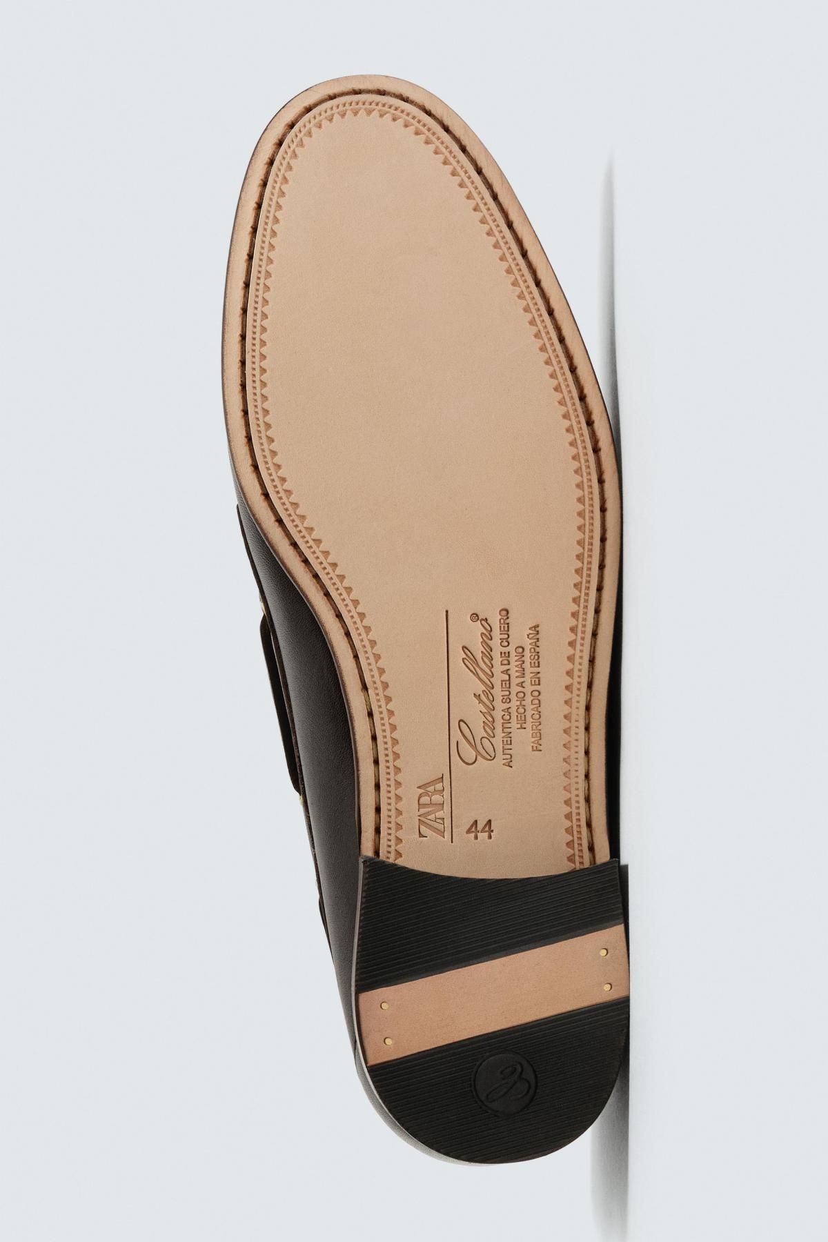 자라 프리미엄 데크슈즈 X 카스텔로 1920 2453/620 BROWN - 상세 이미지 4
