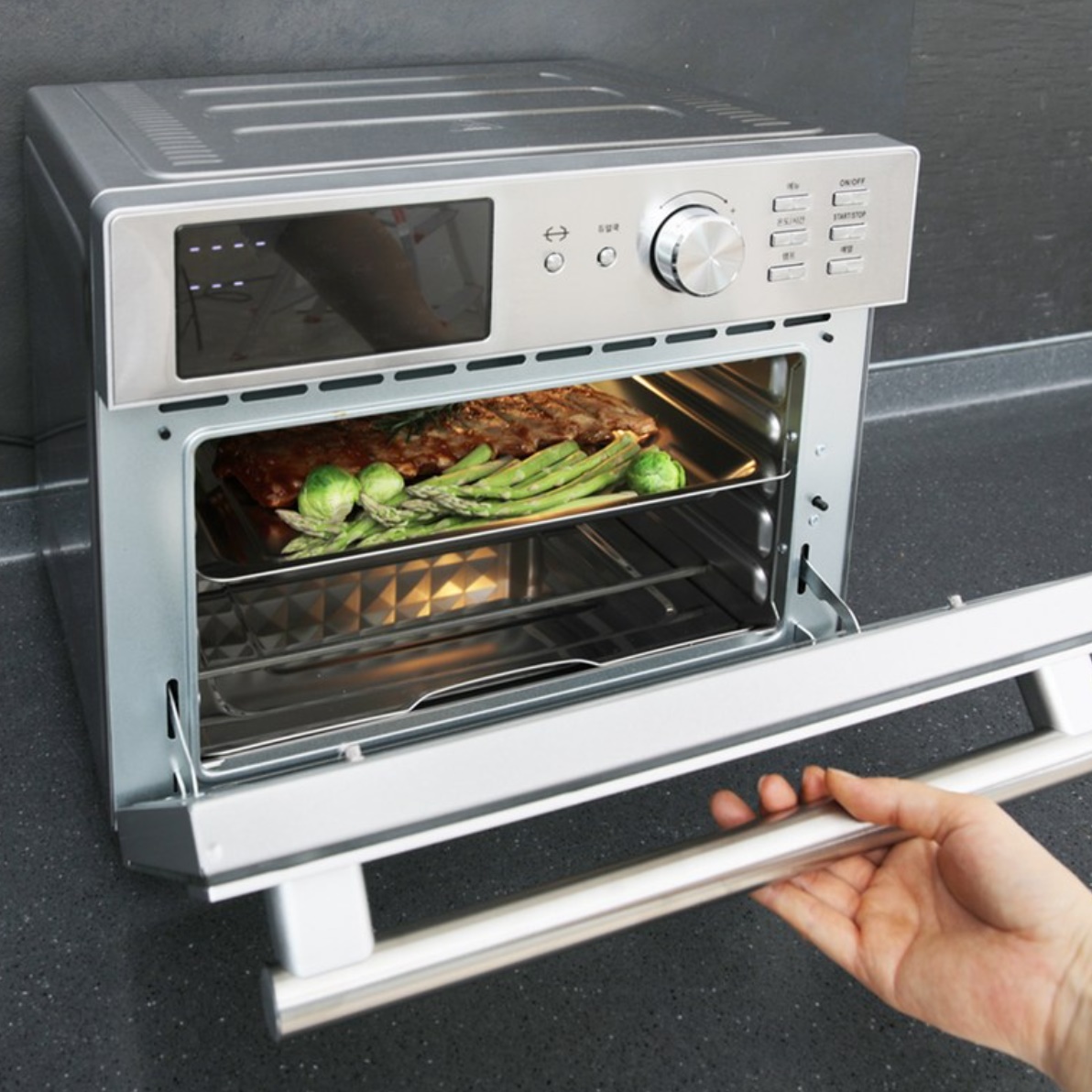 초대형 에어 후라이 보이는 업소용 에어 프라이어 매장용 대형 에어프라이기