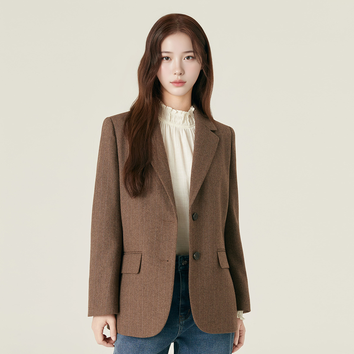 로엠 테일러드 울 자켓 RMJKF4VR52 - 상품 이미지