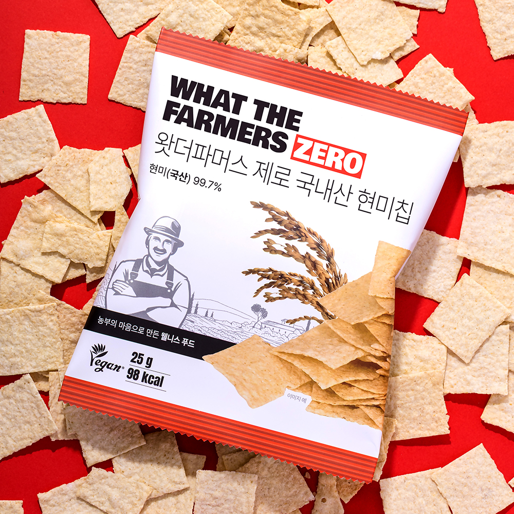 왓더파머스 제로 필수 저당 건강간식 무설탕 현미과자 국내산 구운 현미칩 30봉 - 상세 이미지 5
