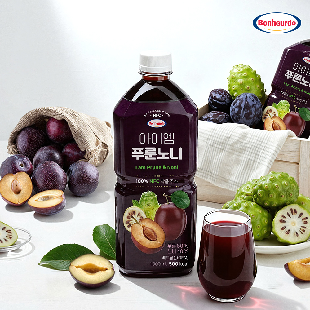 [100% NFC 건자두 노니 착즙] 보넬드 아이엠 푸룬노니 푸룬, 1L, 6개 이미지 8
