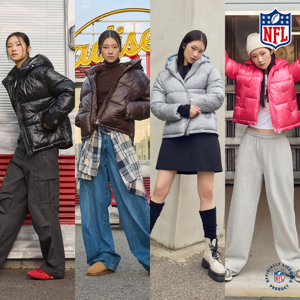 NFL 25FW 여성 글로시 푸퍼 패딩 점퍼 1종 제품 이미지