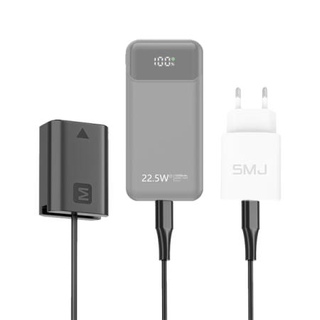 SMJ SMJ NP-FW50 20W전용 끊김없는 C타입 더미 소니 미러리스 상시전원 배터리 5천만보상