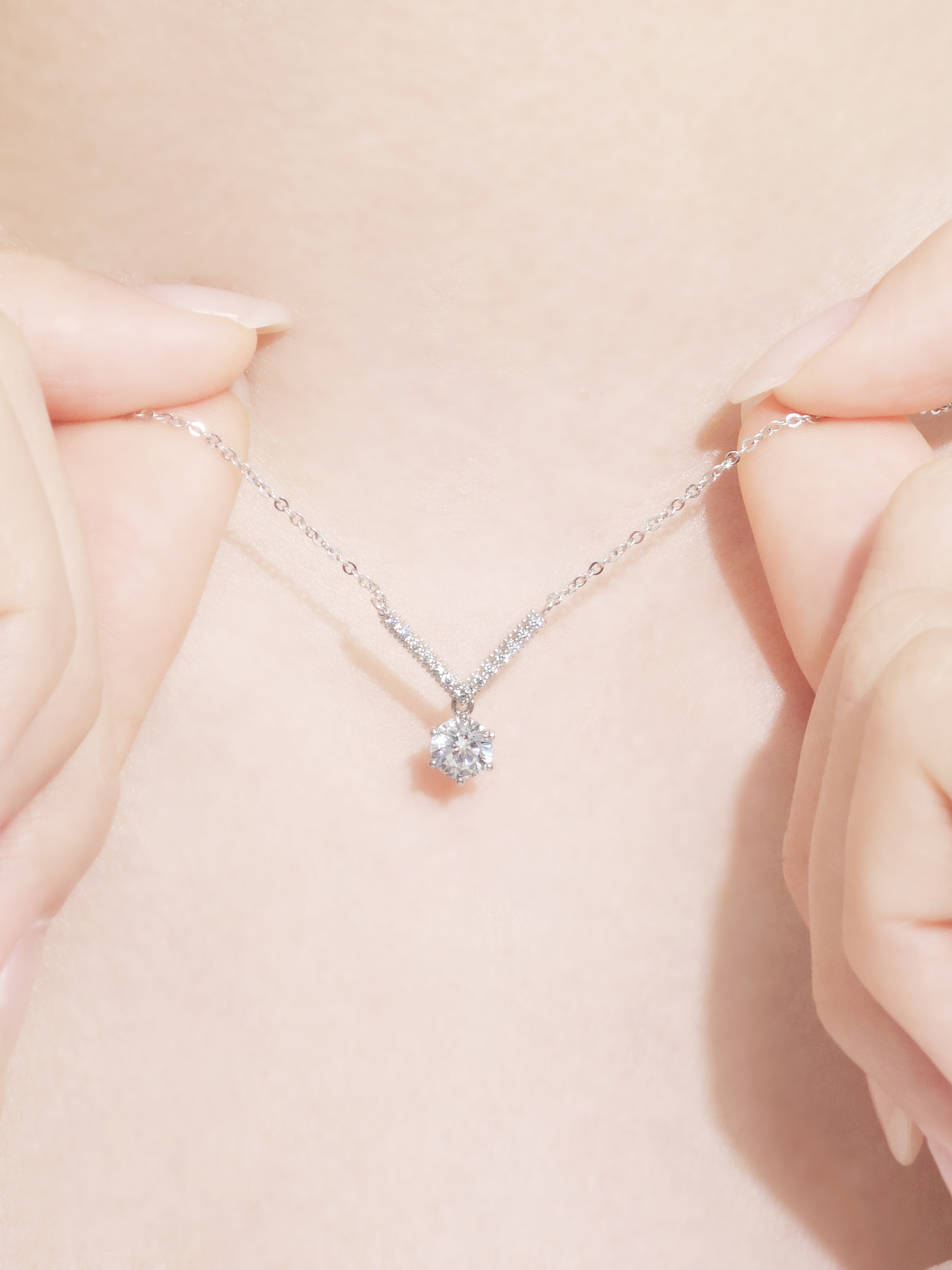 랩다이아 목걸이 드레시 IGI 랩다이아몬드 D컬러 14k 18k 이미지 7