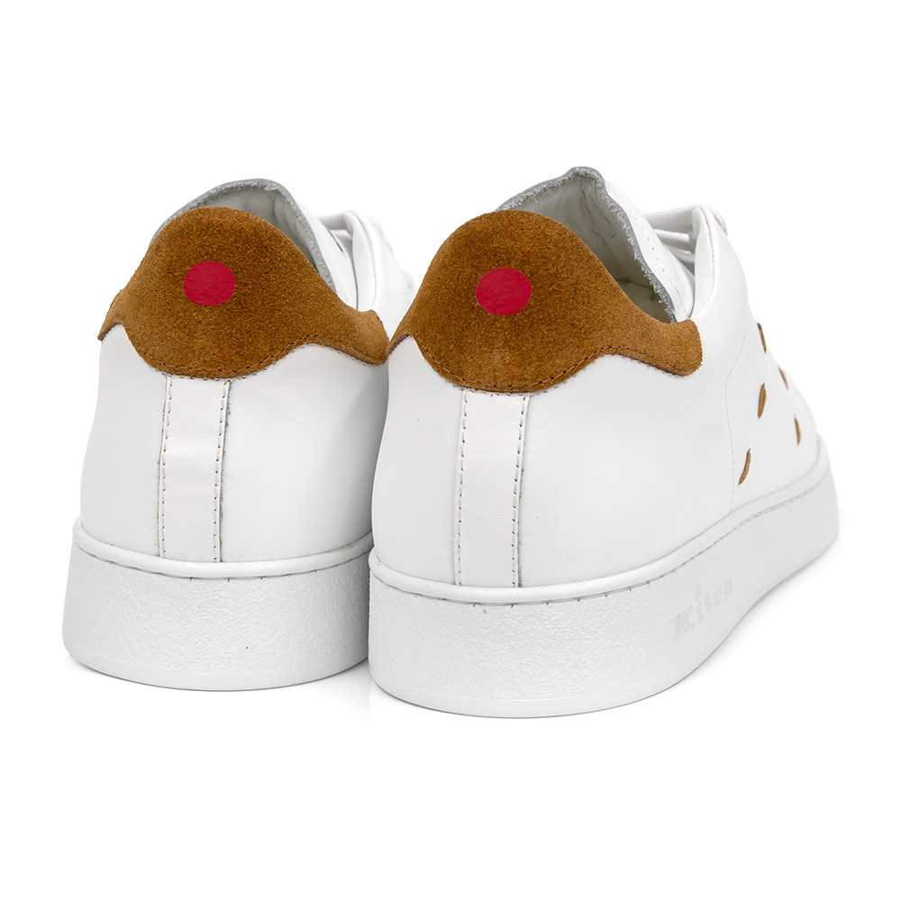 키톤 스티치 스니커즈 USSN001 XB602006 BIANCO/TERRA (2023 S/S) - 상세 이미지 4