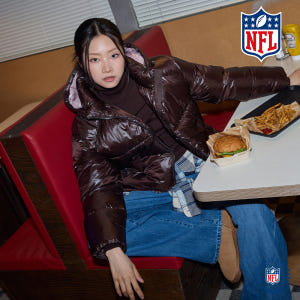 NFL 25FW 여성 글로시 푸퍼 패딩 점퍼 1종 착용 후기 | 사이즈/핏 총정리 - 상품 이미지 2