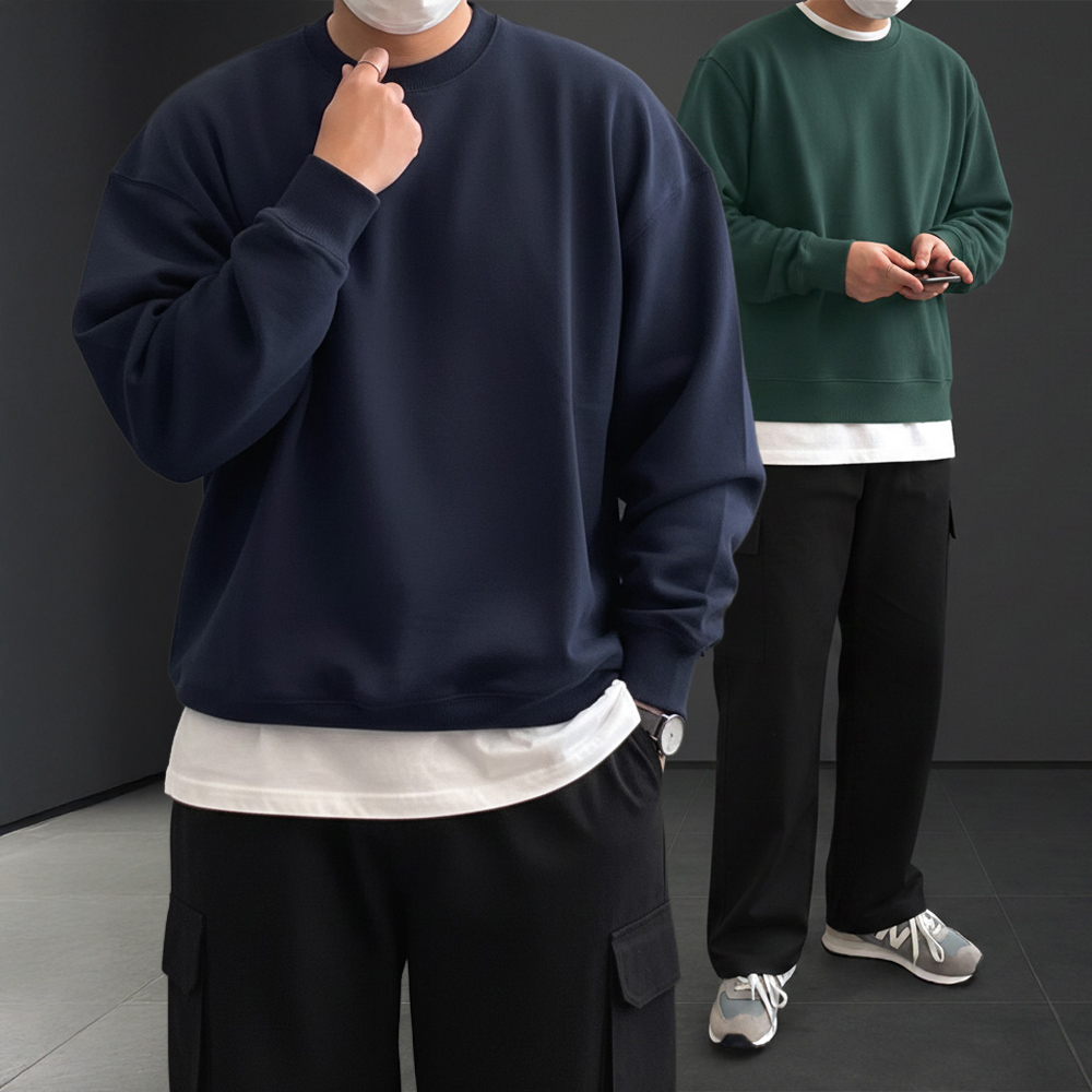 무지맨투맨 헤비웨이트 두꺼운맨투맨 - 상품 이미지