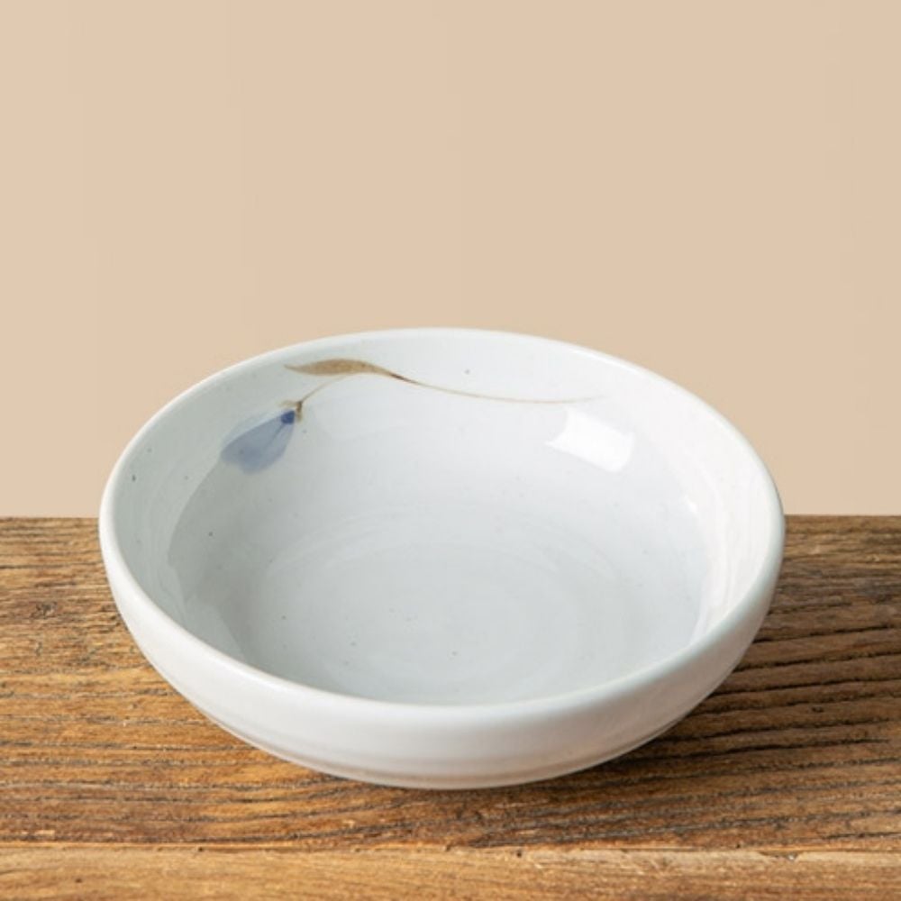 이천도자기 청꽃고백자 원찬기 4호 15.5cm 그릇 식기 - 상품 이미지
