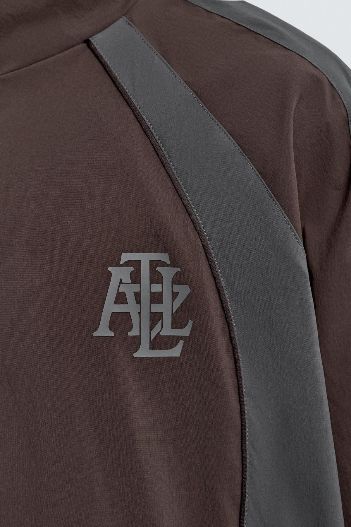 자라 컬러블록 풋볼 테크니컬 재킷 6096/323 BURGUNDY - 상세 이미지 3