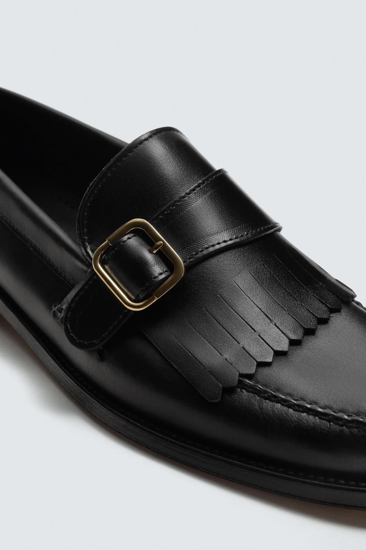 자라 프리미엄 버클 로퍼 X 카스텔로 1920 2672/620 BLACK - 상세 이미지 3