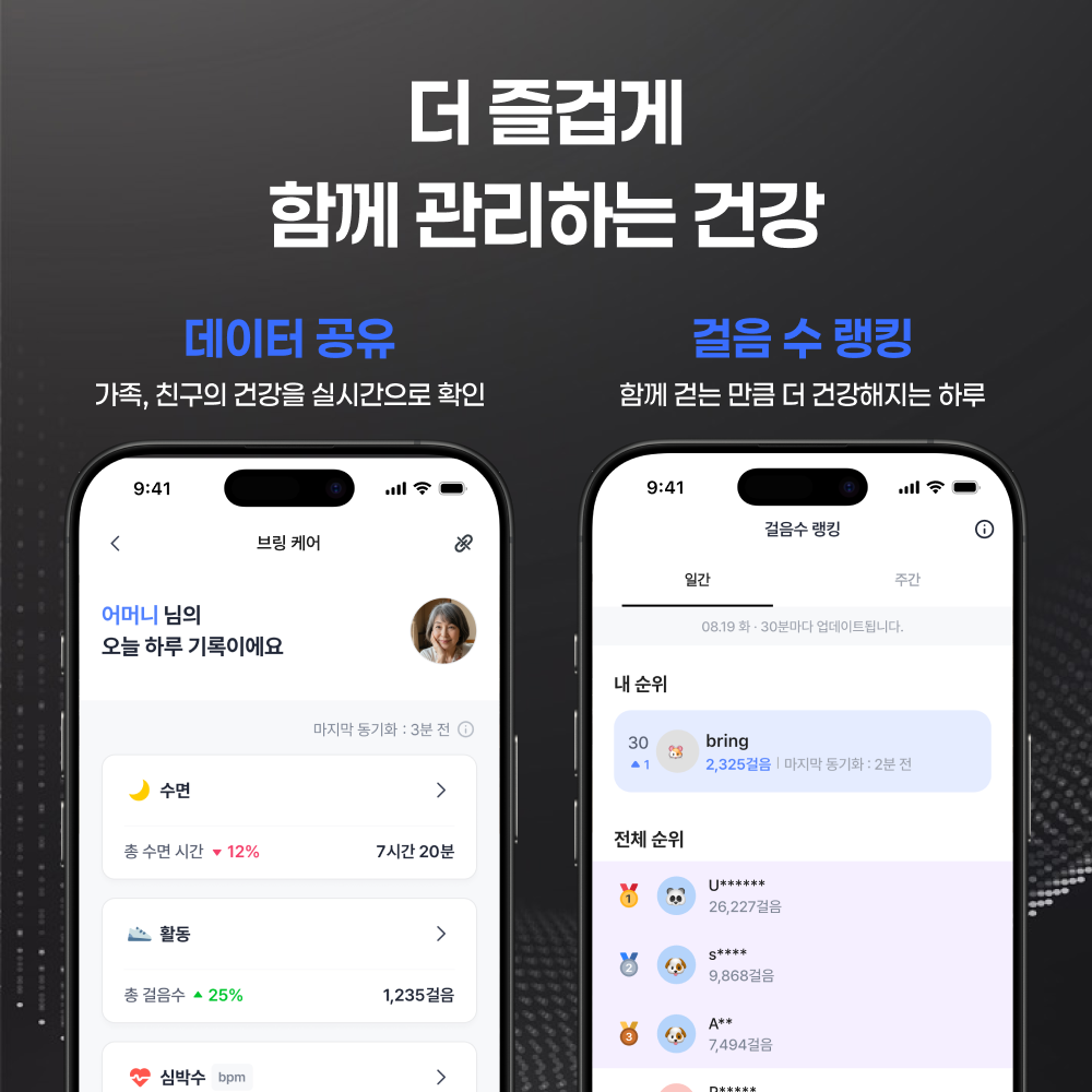 브링 PRO 티타늄 스마트링 스마트반지 수면 심박수 피부온도 갤럭시 애플 호환 이미지 6