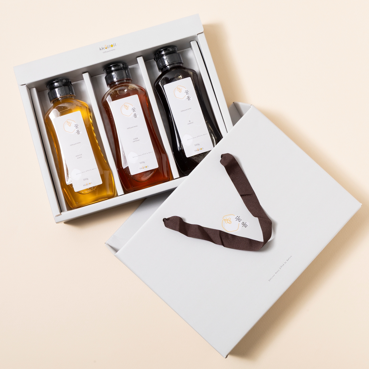 자연담은 벌꿀선물세트 300g, 500g, 1kg 아카시아 야생화 밤 - 상세 이미지 3